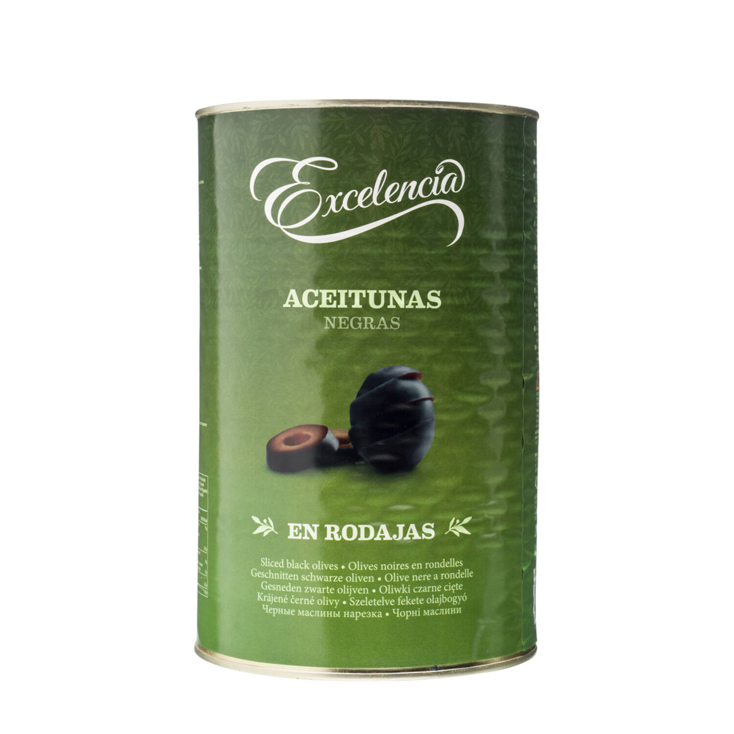 GESNEDEN ZWARTE OLIJVEN  4150gr